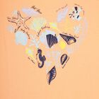 Girls Cotton T-Shirt, Peach, small image number null