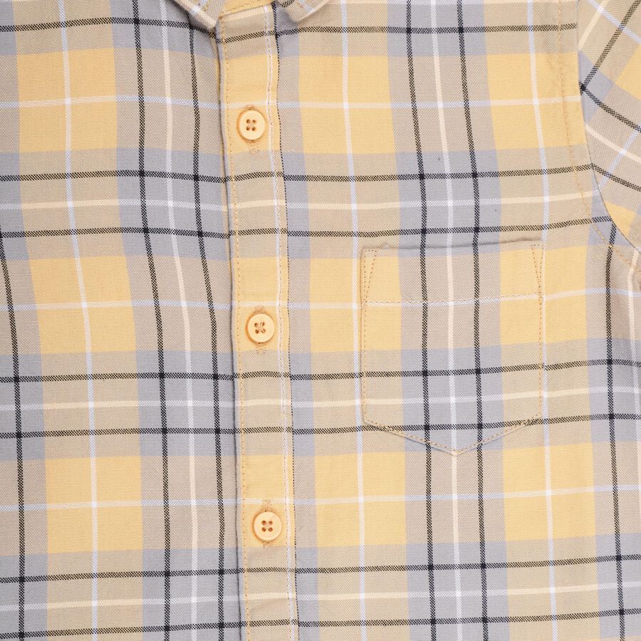Boys' 100% Cotton Casual Shirt , पीला, large image number null