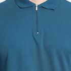 Men's Collared Half Sleeves T-Shirt , टील ब्लू, small image number null