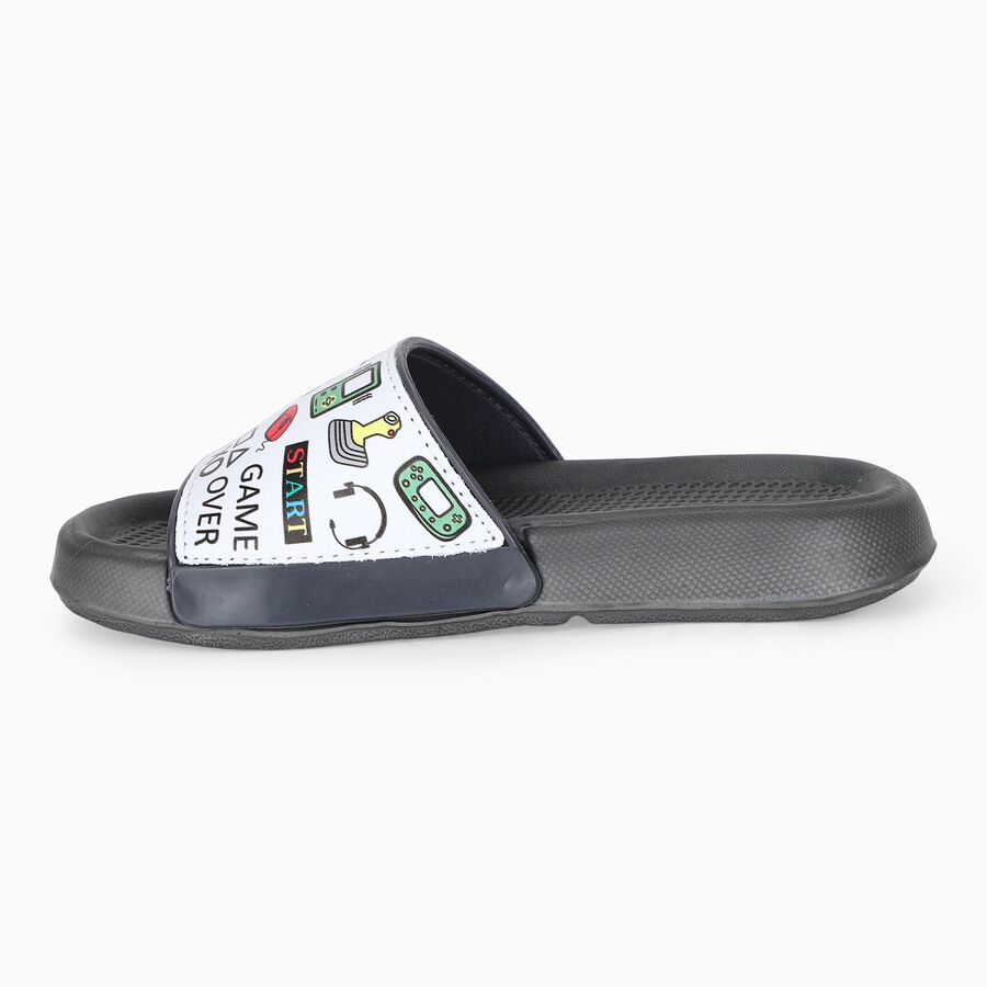 Boys' Slipper, Grey, large