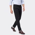 Men's Navy Blue Slim Fit Chino Trousers, नेवी ब्लू, small