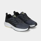 Men's Grey Lace-Up Sneakers, ग्रे, small