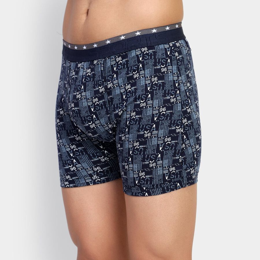 Men's 100% Cotton Trunks , Navy Blue, large