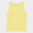 Boys Round Neck T-Shirt, Yellow, small image number null