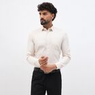 Men's Light Beige Classic Formal Shirt, गहरा पीला, small image number null