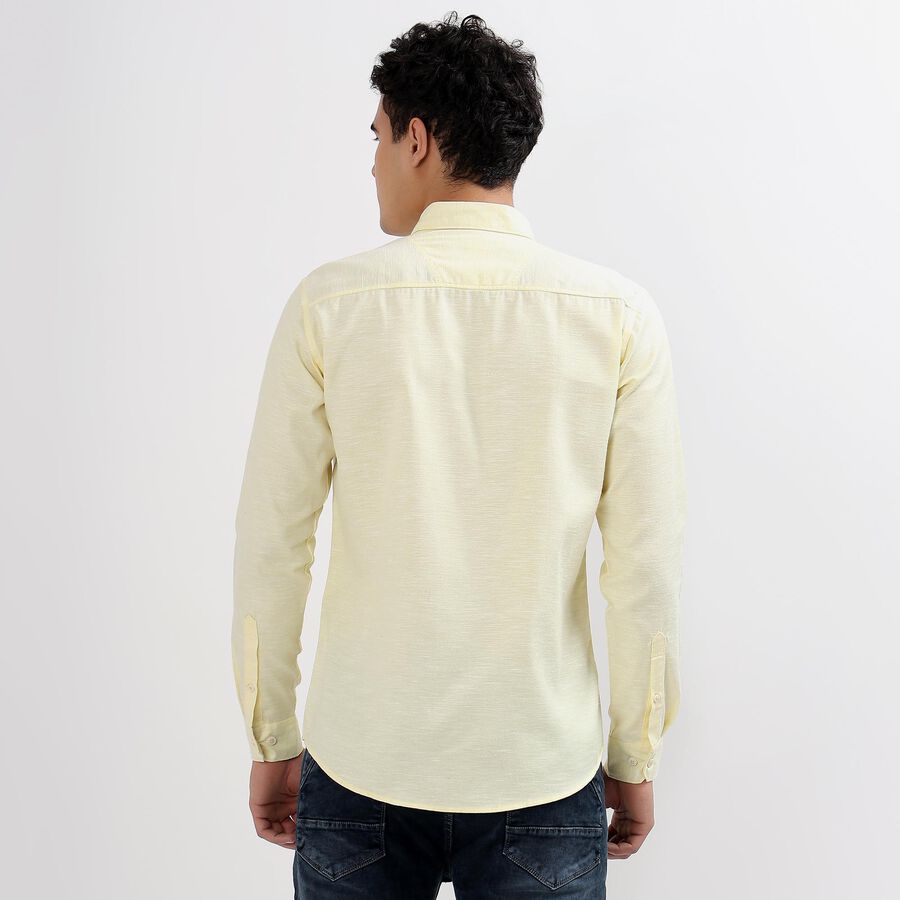 Men's Casual Shirt, Yellow, large