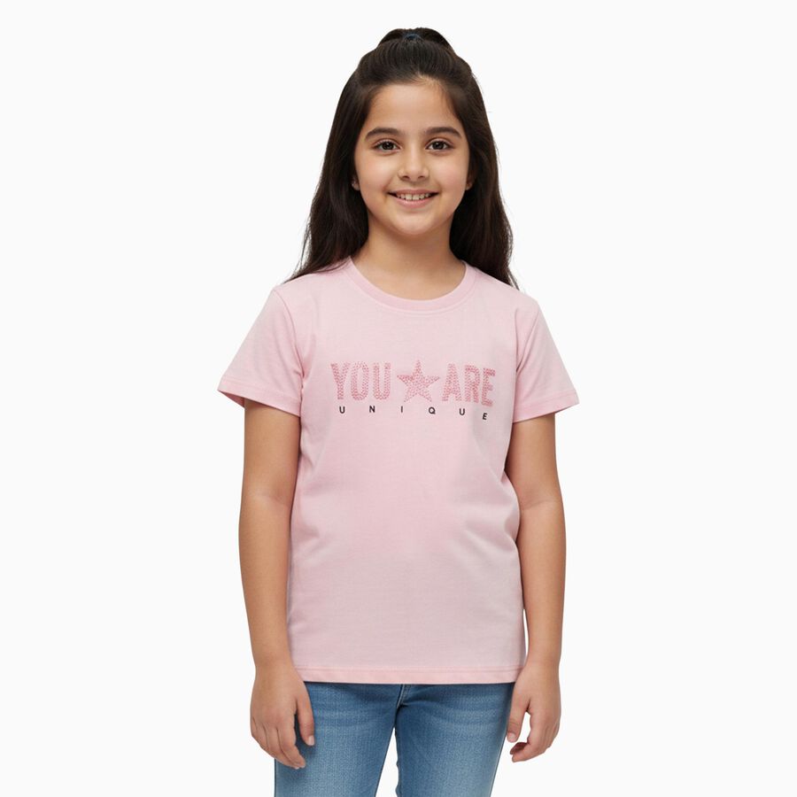 Girls' T-Shirt, Light Pink, large image number null