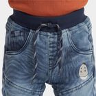 Infants' Light Blue Jogger Fit Animal Patch Jeans, Light Blue, small