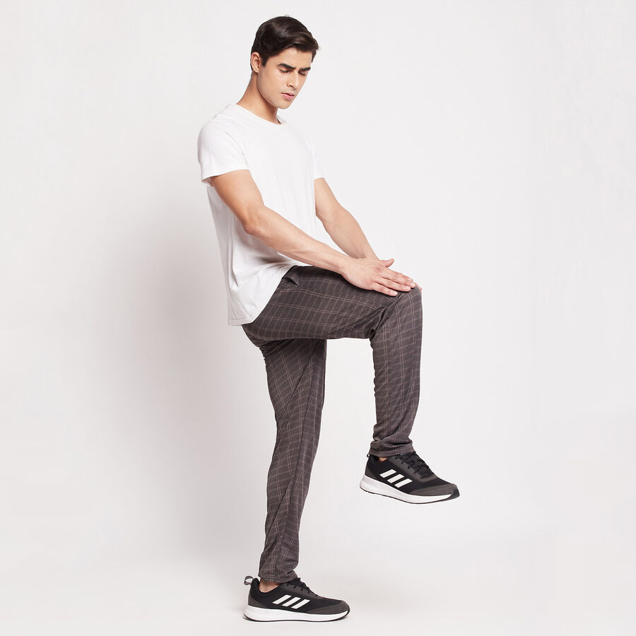 Cut & Sew Active Track Pants, Dark Grey, large image number null