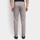 Men's Slim Fit Casual Trousers, हल्का ग्रे, small image number null