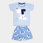 Infants' 100% Cotton Baba Suit , मध्यम नीला, small image number null