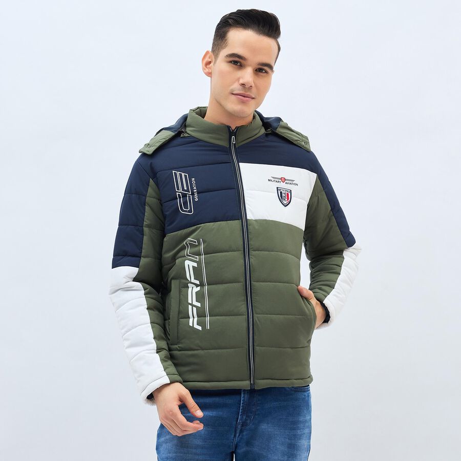 Men's Jacket, गहरा हरा, large image number null