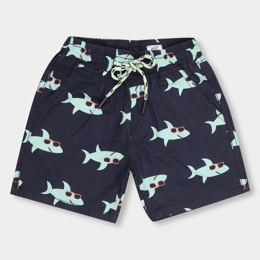 Boys' 100% Cotton Bermudas , Navy Blue, large image number null