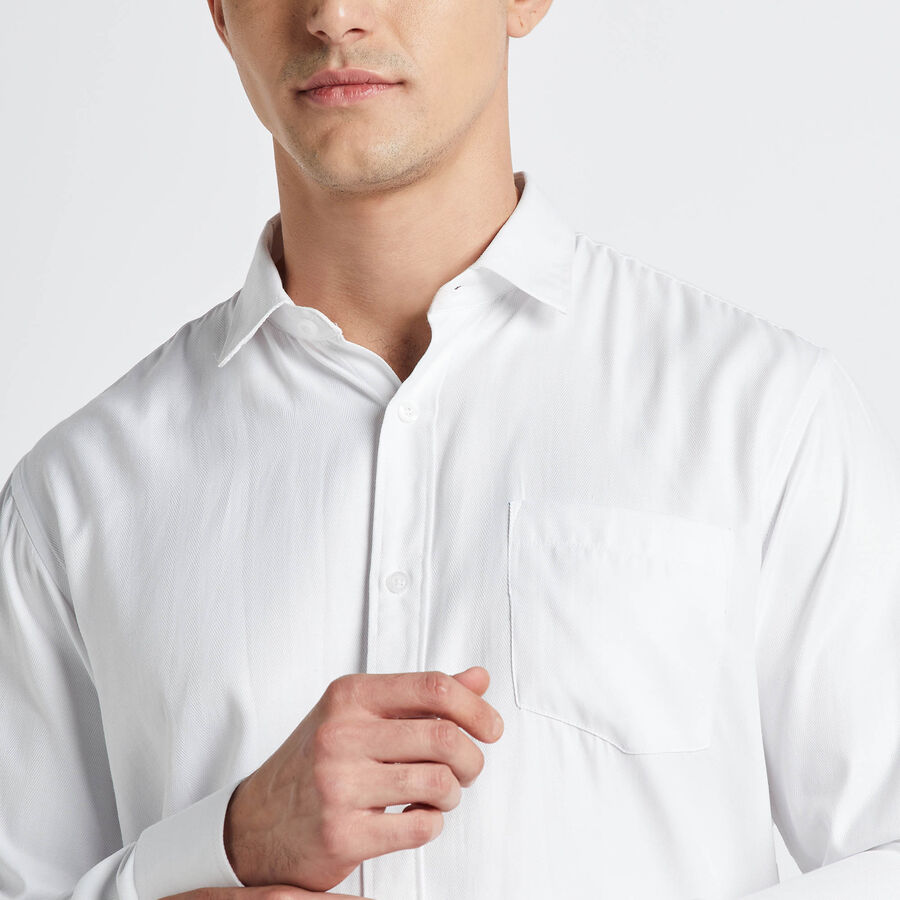 Solid Formal Shirt, White, large image number null