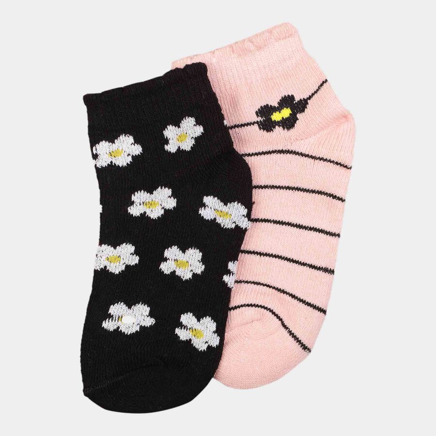 Girls Ankle Basic Socks, Light Pink, large image number null