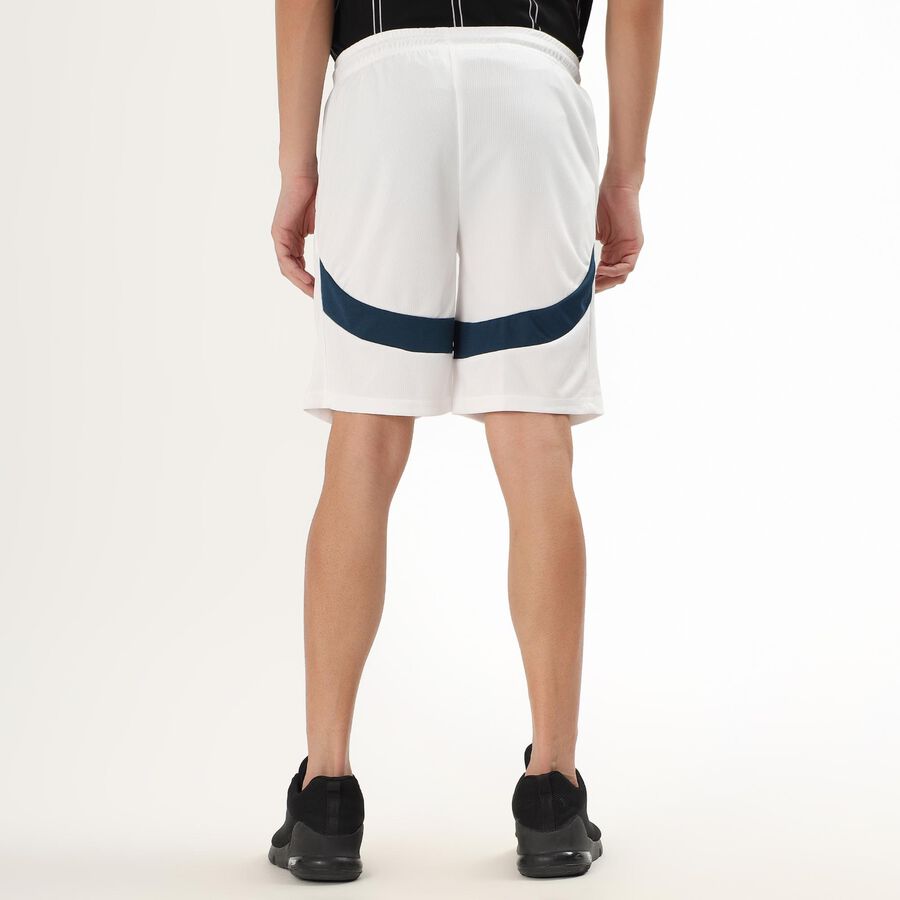 Men's Bright White Regular Fit Active Bermuda Shorts, White, large image number null