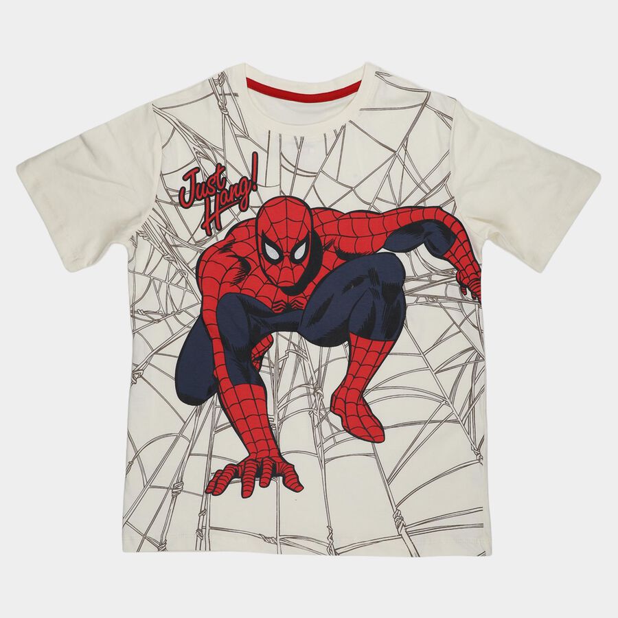 Boys' Half Sleeves T-Shirt, गहरा पीला, large