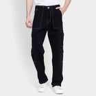 Men's 100% Cotton Jeans, Black, small image number null