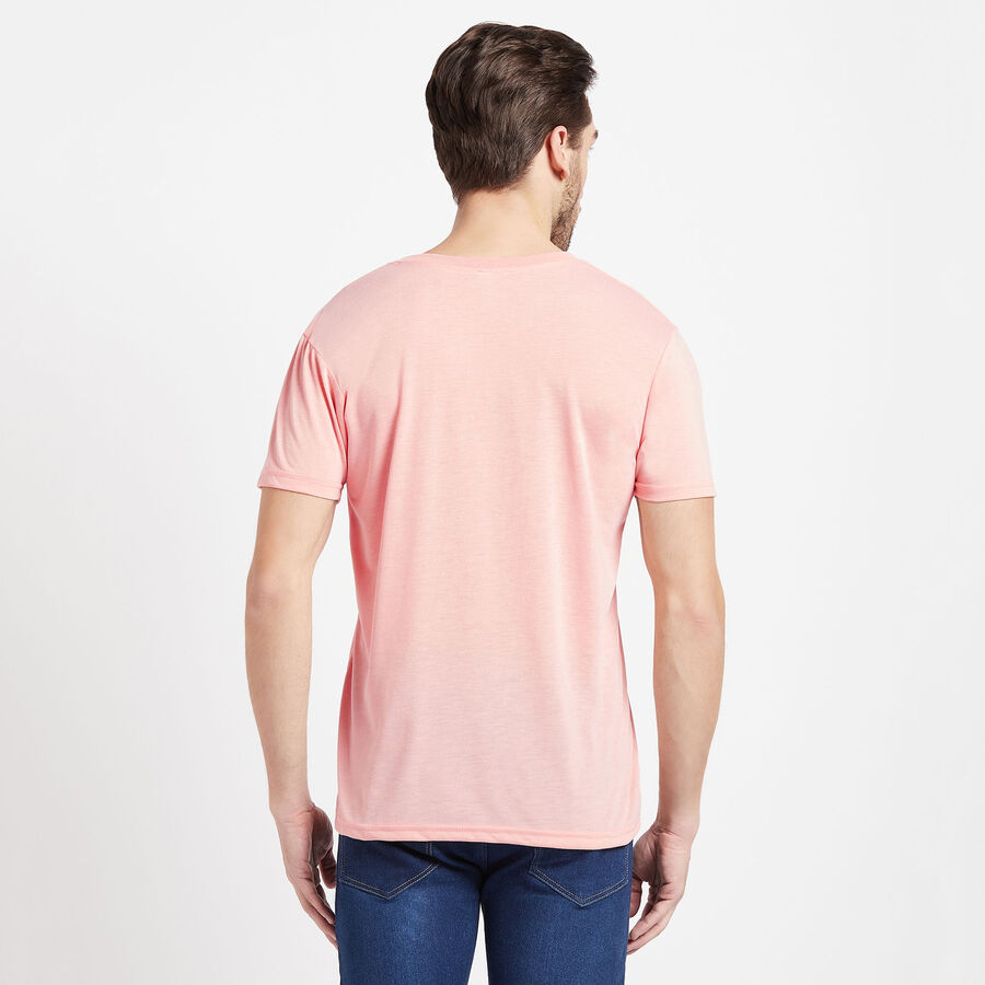 Round Neck T-Shirt, Peach, large image number null