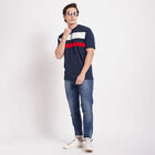 Stripes Henley T-Shirt, नेवी ब्लू, small image number null