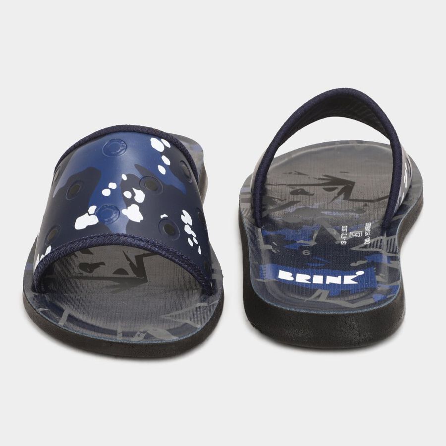 Mens Floater Sandals, Navy Blue, large image number null