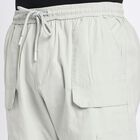 Men's 100% Cotton Track Pants , Light Grey, small image number null