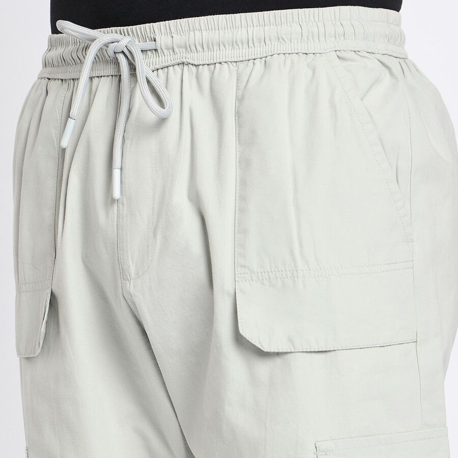 Men's 100% Cotton Track Pants , Light Grey, large image number null