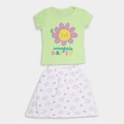 Girls' Top Skirt, Light Green, small image number null