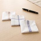 Men's Dark Grey Checked Pack of 3 Handkerchief, Dark Grey, small