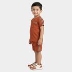 Boys' Knit Baba Suit, Rust, small