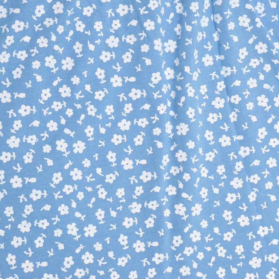 Girls' 100% Cotton Top Skirt , नेवी ब्लू, large image number null
