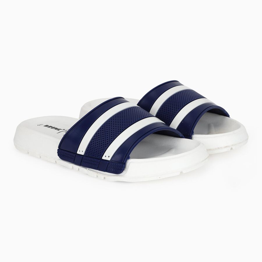 Boys' Slipper, Navy Blue, large image number null