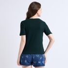 Ladies' Round Neck T-Shirt , Dark Green, small image number null