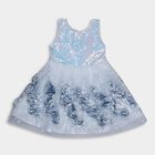 Girls' Frock, हल्का नीला, small image number null