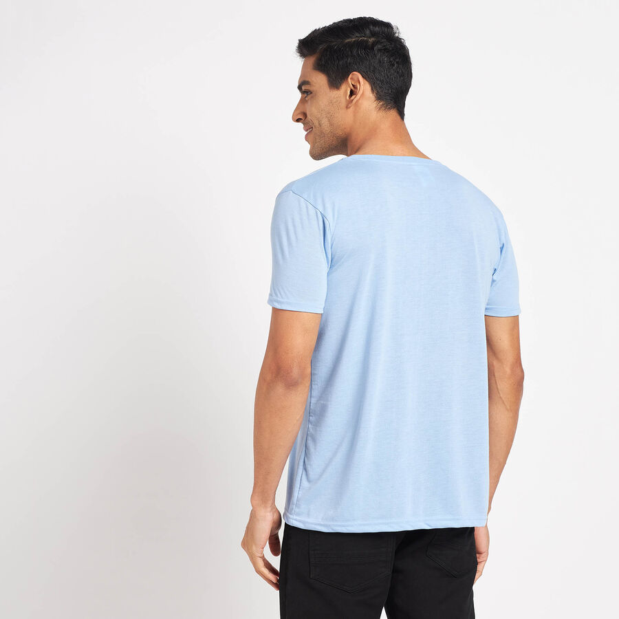 Round Neck T-Shirt, Sky Blue, large image number null