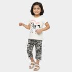Girls Beige Casual Upper and Bottom Set, गहरा पीला, small