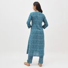 Women's Rich Teal Embroidered Ethnic Set, Teal Blue, small image number null