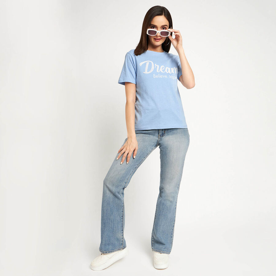 Round Neck T-Shirt, Light Blue, large image number null