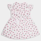 Girls' 100% Cotton Frock, ऑफ व्हाइट, small image number null