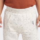 Infants' Melange Light Grey Jogger Fit Printed Pyjama, मिश्रित हल्का ग्रे, small