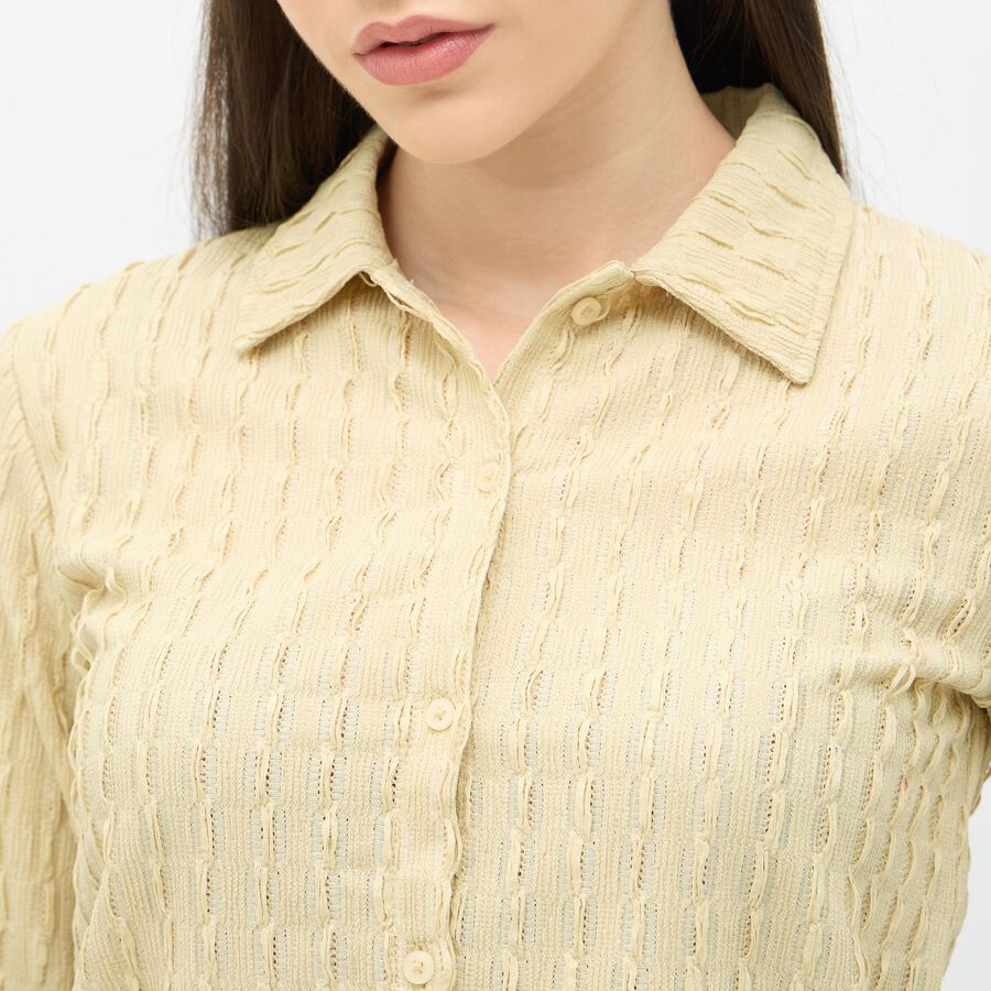 Ladies' Shirt, Beige, large