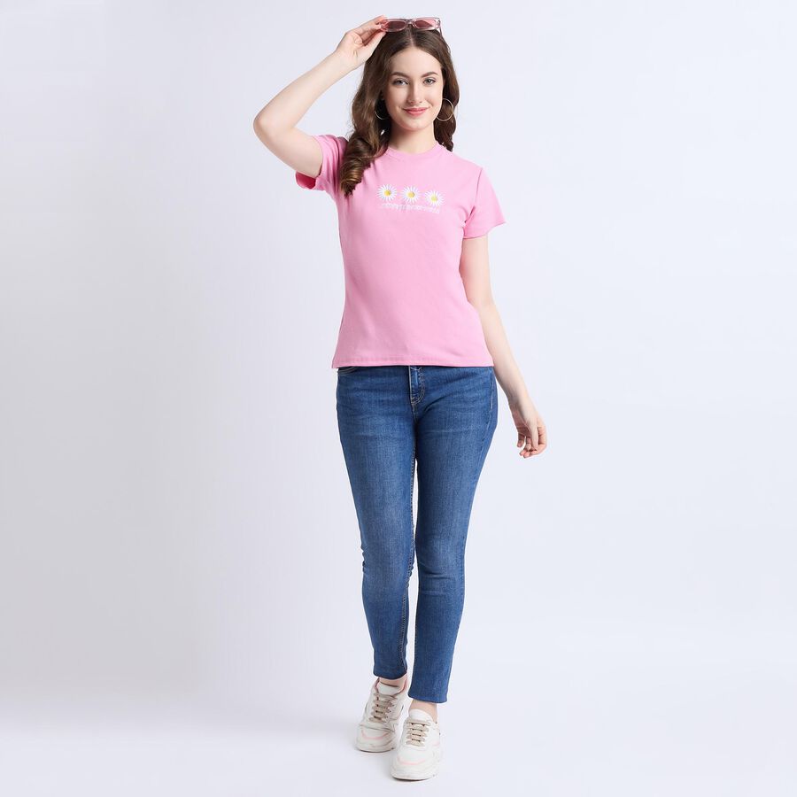 Ladies' Round Neck T-Shirt , Purple, large image number null