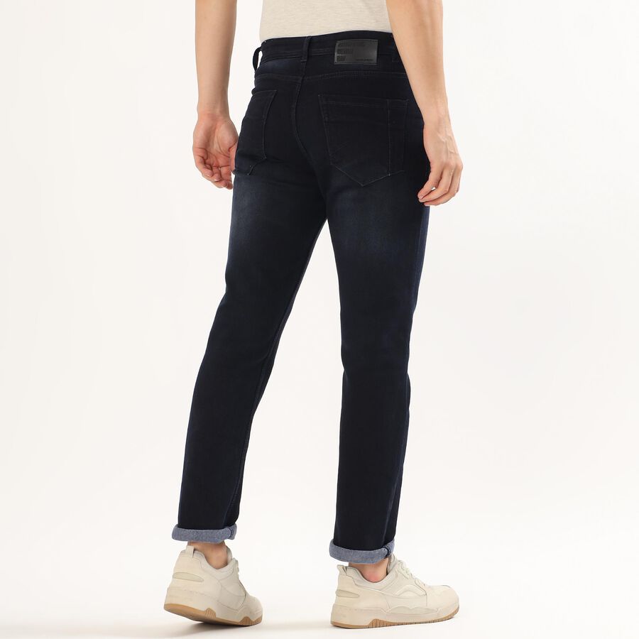 Men's Dark Blue Slim Fit Jeans, Dark Blue, large