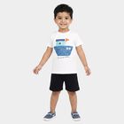 Boys' Knit Baba Suit, White, small
