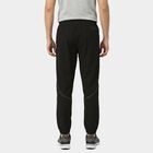 Men's Black Regular Fit Jogger Track Pants, काला, small