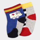 Infant's Socks (Pack of 2), Mid Blue, small