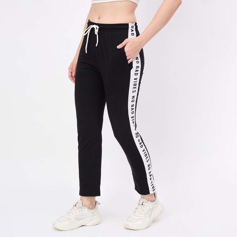 Ladies' Track Pants, काला, large