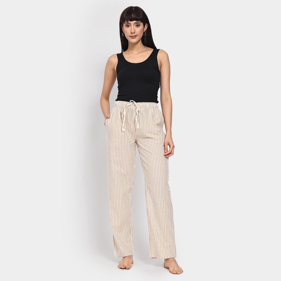 Ladies' 100% Cotton Pyjama , ऑफ व्हाइट, large image number null