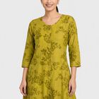 Women's Olive Green Floral Printed Ethnic Set, Light Green, small