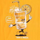 Boys Bright Orange Cotton Crew Neck Casual T-Shirt, Orange, small